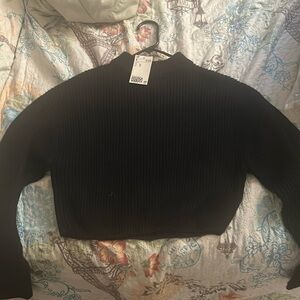 Black H&M Mock Turtleneck Sweater